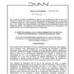 Resolución No 000086 DE 24/05/23 - DIAN 222222