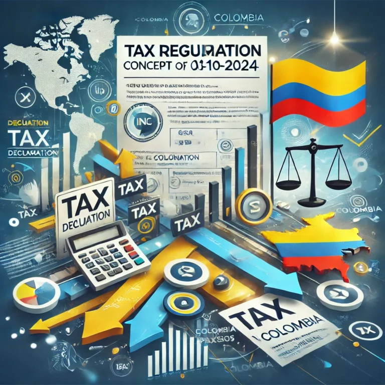 Decreto 566 de 28-05-2025: Ministerio de Industria y Turismo 2 DALL·E 2024 12 18 09.17.20 A visually graphic representation of the Colombian tax regulation Concept 1980 of 03 10 2024 focusing on the presentation of the INC tax declaration