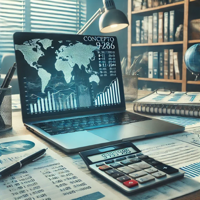 DALL·E 2024 12 18 10.36.03 A realistic and professional depiction of Concepto 986 of 8 11 204 focusing on the tax treatment of cash balances deposited in foreign bank accounts