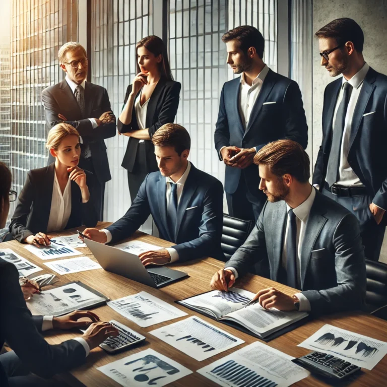 Comunicado de Prensa No. 096 del 23-07-2026. Tributario. 6 DALL·E 2025 03 22 13.34.43 A professional business meeting in a modern office setting. A group of executives including men and women in formal attire are discussing financial