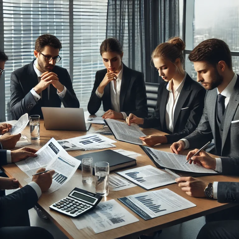 Concepto 012495 del 27-05-2026. Tributario. 5 DALL·E 2025 03 22 13.39.09 A professional business meeting in a corporate office where executives and tax consultants are discussing financial and tax withholding documents. The